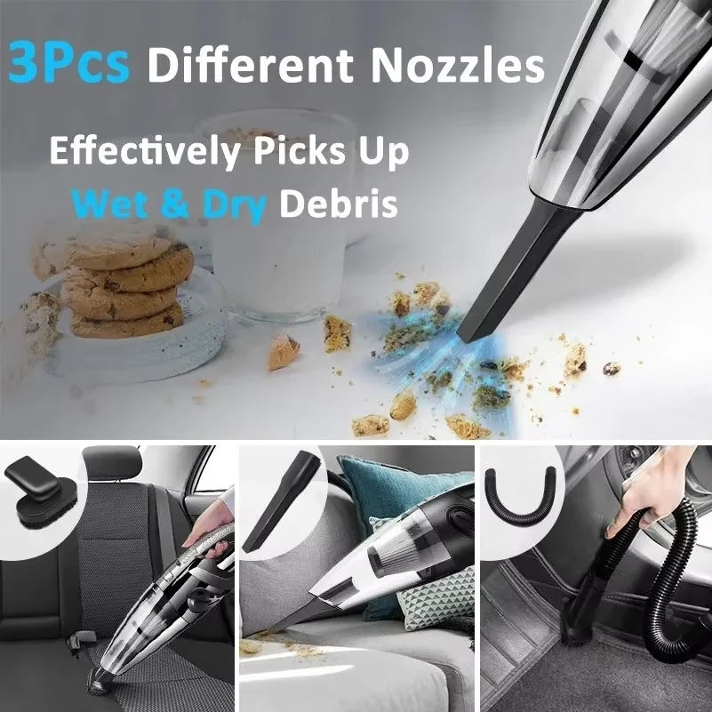 Handheld Vacuum Cleaner – Cyclone Suction, Rechargeable