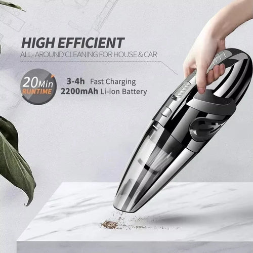 Handheld Vacuum Cleaner – Cyclone Suction, Rechargeable
